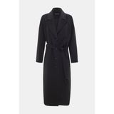 Vakko Anthracite Wool Overcoat - 44 - Gri