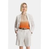Vakko Beige Plaid Jacket - 40 - Bej