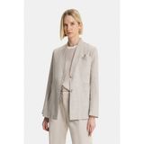Vakko Beige Stand Collar Jacket - Bej - 44