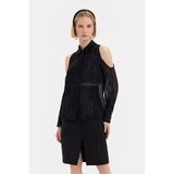 Vakko Black Silk Shirt - 44 - Siyah