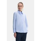 Vakko Blue Double Collar Shirt - 44 - Mavi