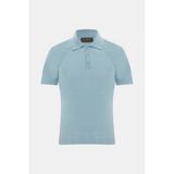 Vakko By Danıele Fıesolı Aqua Green Polo Collar Short Sleeve T-Shirt - M - Yeşil