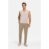Vakko By Danıele Fıesolı Beige V-Neck Sleeveless T-Shirt - Bej