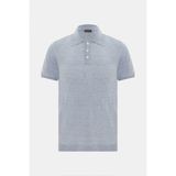 Vakko By Danıele Fıesolı Blue Polo Collar Short Sleeve T-Shirt - XL - Mavi