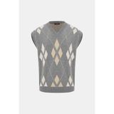 Vakko By Danıele Fıesolı Grey Knit Sweater - Gri - XL