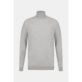 Vakko By Danıele Fıesolı Grey Turtleneck Knit Sweater - Gri - 2XL