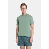 Vakko By Danıele Fıesolı Light Green Round Neck Short Sleeve T-Shirt - 2XL - Yeşil