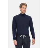 Vakko By Danıele Fıesolı Navy Mock Neck Knit Sweater - Mavi - 2XL