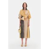 Vakko By Gentry Portofıno Beige Ombre Skirt - Bej - 34