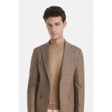 Vakko By Gran Sasso Camel Mock Neck Knit Sweater - Kahverengi - 60