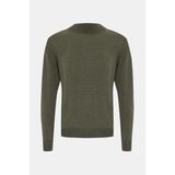 Vakko By Gran Sasso Green Mock Neck Knit Sweater - Yeşil - 56