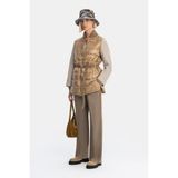 Vakko By Lorena Antonıazzı Camel Pea Coat - 38 - Kahverengi