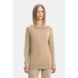 Vakko By Lorena Antonıazzı Camel Silk Knit Sweater - Kahverengi - 40