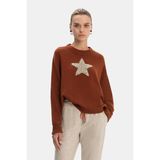 Vakko By Lorena Antonıazzı Dark Orange Wool-Cashmere Knit Sweater - Turuncu - 40