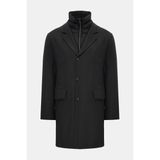 Vakko By Montecore Natural Down Filled Wool Short Coat - 56 - Gri