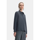 Vakko By Peserıco Anthracite Long Sleeve Shirt - 40 - Gri
