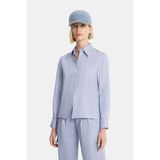 Vakko By Peserıco Blue Striped Shirt - 38 - Mor