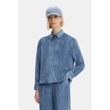 Vakko By Peserıco Blue Velvet Shirt - 40 - Mavi