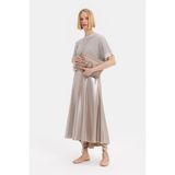 Vakko By Peserıco Bronze Midi Skirt - Kahverengi - 40