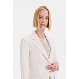 Vakko By Peserıco Cream Corduroy Jacket - 36 - Bej