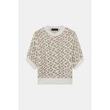 Vakko By Peserıco Gold Knit Sweater - Beyaz - 36