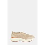 Vakko By Santonı Beige Leather Sneakers - Bej