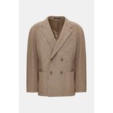 Vakko By Taglıatore Beige Double-Breasted Lapel Jacket - 52 - Bej