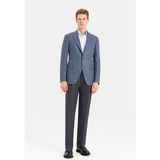 Vakko By Taglıatore Light Blue Jacket - 56 - Mavi