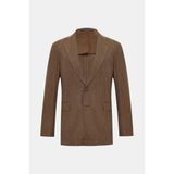Vakko By Taglıatore Light Brown 2-Button Half-Lined Jacket - 56 - Kahverengi