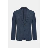 Vakko By Taglıatore Navy 2-Button Unlined Jacket - 54 - Mavi