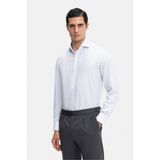 Vakko Checked Shirt - 39 - Beyaz