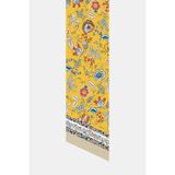 Vakko ÇİÇEK DESENLİ TWILL İPEK FULAR