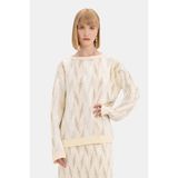 Vakko Cream Boat Neck Knitwear - Bej - 36