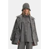 Vakko Double-Breasted Wool Coat - 36 - Kahverengi