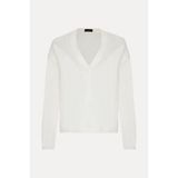 Vakko Ecru Knit Sweater - Ekru - L