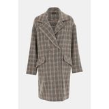 Vakko Grey Check Pattern Coat - 40 - Gri