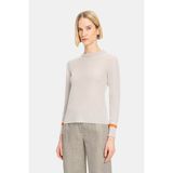Vakko Grey Crew Neck Knit Sweater - Gri