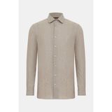Vakko Grey Linen Casual Shirt - XL - Gri