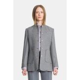 Vakko Grey Stand Collar Jacket - 36 - Çok Renkli