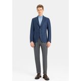Vakko Indigo Jacket - 56 - Mavi