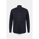 Vakko Jersey Casual Shirt - Mavi