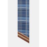 Vakko LACİVERT GEOMETRİK DESENLİ TWILL FULAR