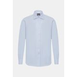 Vakko Micro Pattern Classic Shirt - 39 - Mavi