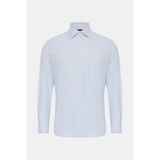 Vakko Micro Pattern Non-Iron Shirt - 39 - Mavi