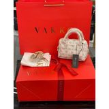 Vakko Mini Speedy Omuz Çantası - 06814-Krem