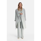 Vakko Mint Alpaca Wool Pea Coat - 44 - Yeşil
