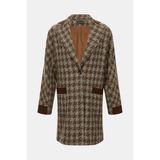 Vakko Multicolor Wool Pea Coat - 40 - Çok Renkli