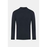 Vakko Navy Crew Neck Long-Sleeve T-Shirt - 3XL - Mavi