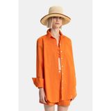 Vakko Orange Shirt - 40 - Turuncu