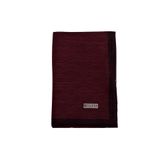 Vakko Pamuk İpek Monogram Şal 041728-Bordo